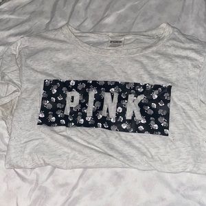 Pink light gray wash size S